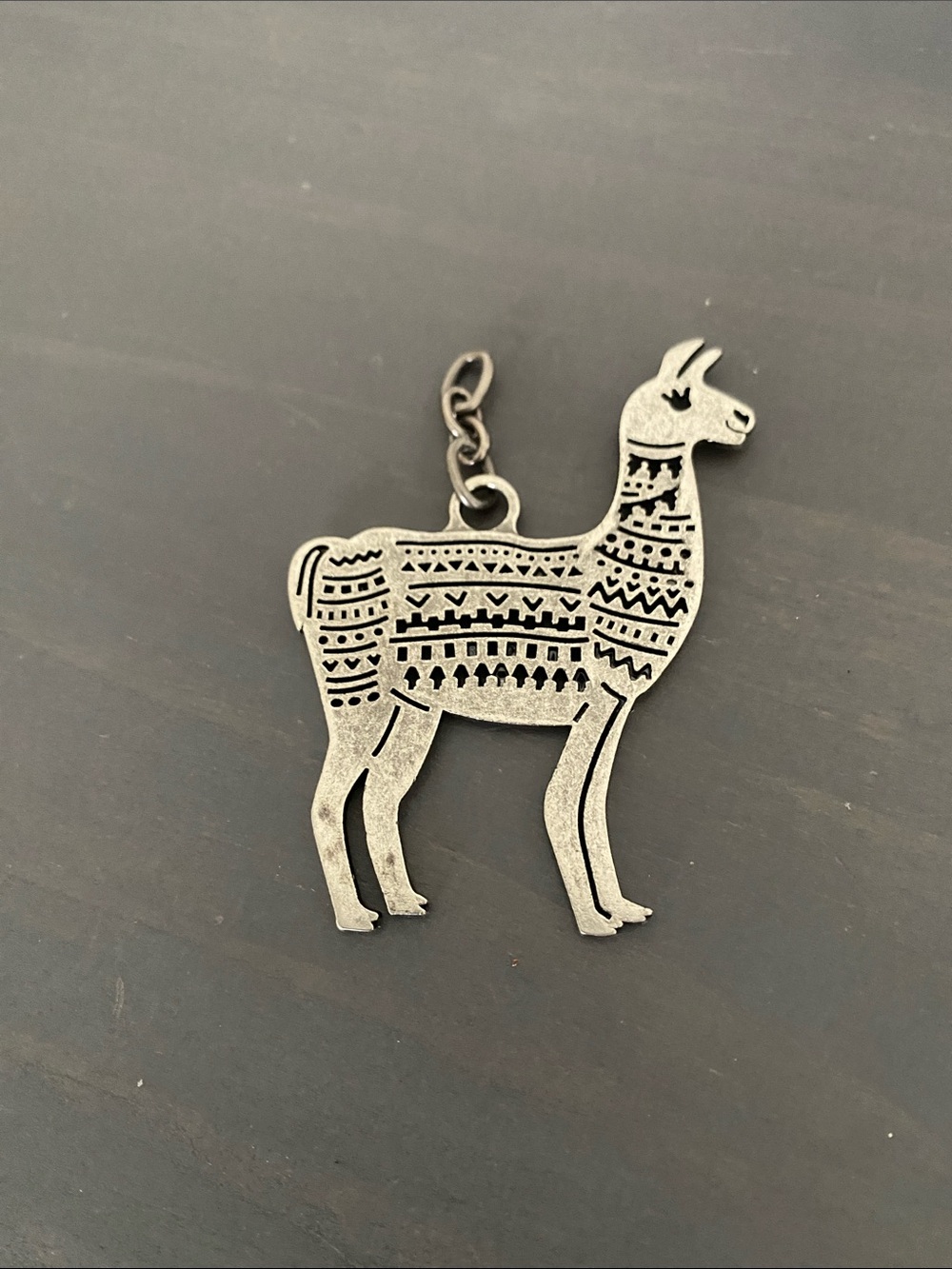 Silver Llama Charm Pendant